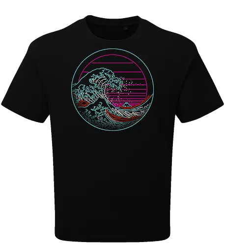 Great Neon Wave Circle