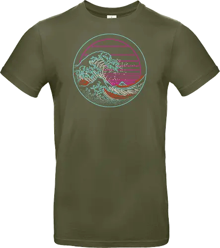 Great Neon Wave Circle