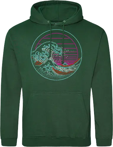 Great Neon Wave Circle