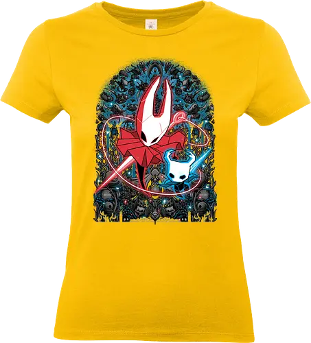 Mosaic Hornet - Bug Knight, knight, hornet, gaming, games, gamer, video games, vintage, japanese, magical, magic, video gaming, silksong, silk song, hollow knight silksong - Standard T-Shirt (Frauen)