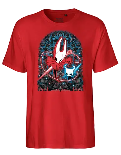 Mosaic Hornet - Bug Knight, knight, hornet, gaming, games, gamer, video games, vintage, japanese, magical, magic, video gaming, silksong, silk song, hollow knight silksong - Fairtrade T-Shirt