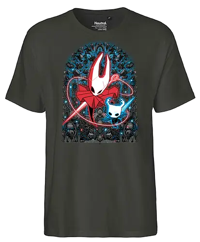 Mosaic Hornet - Bug Knight, knight, hornet, gaming, games, gamer, video games, vintage, japanese, magical, magic, video gaming, silksong, silk song, hollow knight silksong - Fairtrade T-Shirt