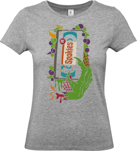 Digital Spookies - fan art, t-shirt design, art print, spooky season, unique art, cool, eerie, Halloween, spooky, monster hand, zombie, horror, retro horror, smartphone, tech horror, spooky movie, pop culture - Standard T-Shirt (Frauen)