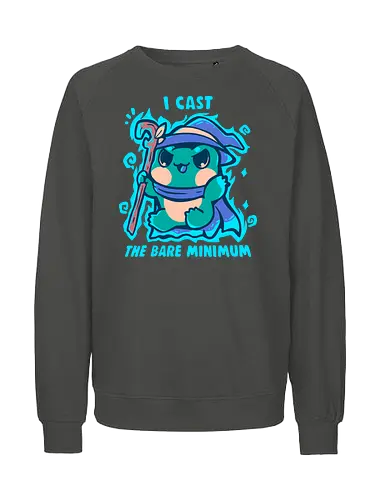 The Bare Minimum Spell - Frosch, absolutes Minimum, Zauberer, Frösche, Zauberspruch, frog, bare minimum, wizard, frogs, magic spell, spell casting, cast, nerdy, cute - Fairtrade Sweatshirt