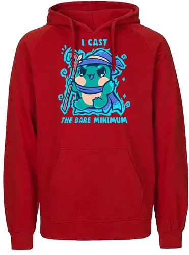 The Bare Minimum Spell - Frosch, absolutes Minimum, Zauberer, Frösche, Zauberspruch, frog, bare minimum, wizard, frogs, magic spell, spell casting, cast, nerdy, cute - Fairtrade Hoodie