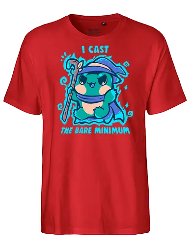 The Bare Minimum Spell - Frosch, absolutes Minimum, Zauberer, Frösche, Zauberspruch, frog, bare minimum, wizard, frogs, magic spell, spell casting, cast, nerdy, cute - Fairtrade T-Shirt