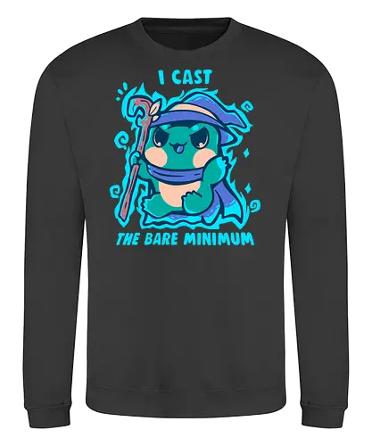 The Bare Minimum Spell - Frosch, absolutes Minimum, Zauberer, Frösche, Zauberspruch, frog, bare minimum, wizard, frogs, magic spell, spell casting, cast, nerdy, cute - Sweatshirt