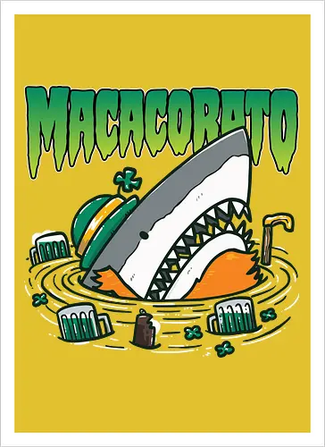 Ireland's St. Patrick's Day Shark - Irische Kunst - Loja MacacoRato