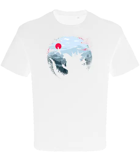 Monster King - Kaiju, monsters, monster king, japan, mount fuji, asia - Oversize T-Shirt