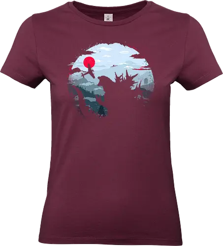 Monster King - Kaiju, monsters, monster king, japan, mount fuji, asia - Standard T-Shirt (Frauen)