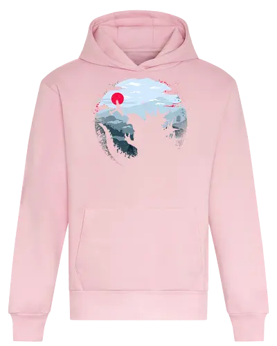 Monster King - Kaiju, monsters, monster king, japan, mount fuji, asia - Heavyweight Hoodie