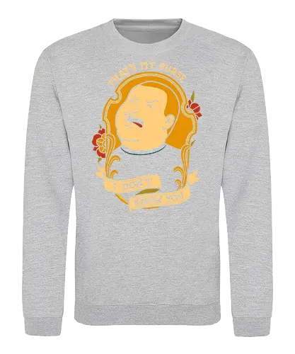  That's My Purse! - pop culture, Mike Judge, Bobby Hill, King of the Hill, That's My Purse, I Don't Know You, cartoon, funny, fan art, t-shirt design, art print, tattoo flash, retro cartoon, 90s nostalgia, Texas, comedy - Sweatshirt