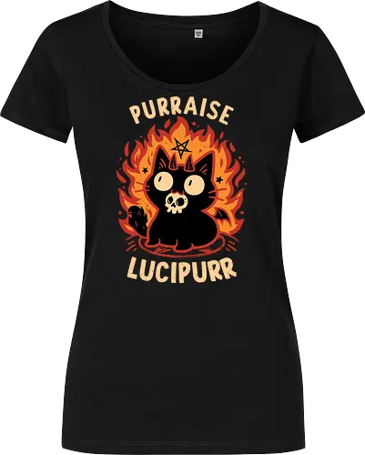 Demon Cat Lucipurr - Funny Gothic Kitten