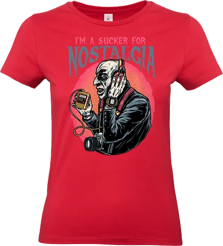 Nostalgic Vampire - Movie, film, horror, vampire, vampires, Halloween, horror movie, nostalgic, funny, retro __ - Standard T-Shirt (Frauen)