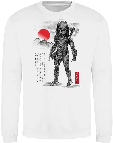 Wolf predator sumi e