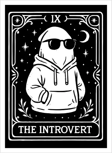 The Introvert Tarot Card