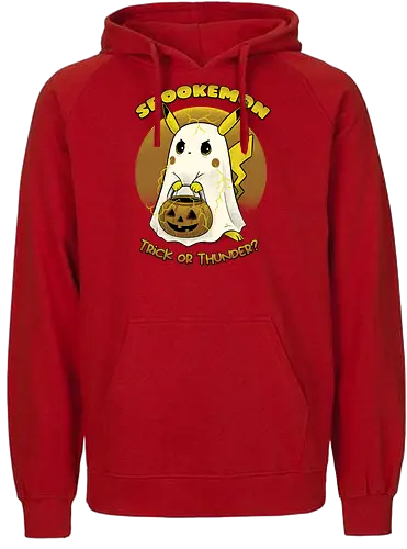 Spookemon - Pocket, Mouse, halloween, pumpkin, trick or treat, geek, anime - Fairtrade Hoodie
