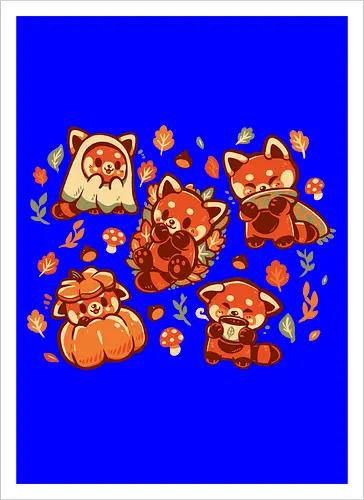 Red Panda Autumn Time
