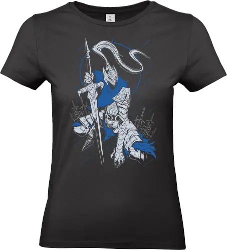 Knight Souls Artorias - Dark  - Kawaii, Anime, Manga, Tokyo, Angry, Japanese Art, Aesthetic, Manga Style, Zylixzen, Aggressive, Gamer, Otaku, Gift, Cool - Standard T-Shirt (Frauen)