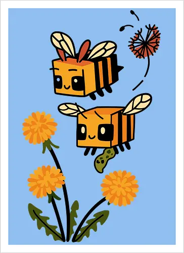 Busy Block Bees
