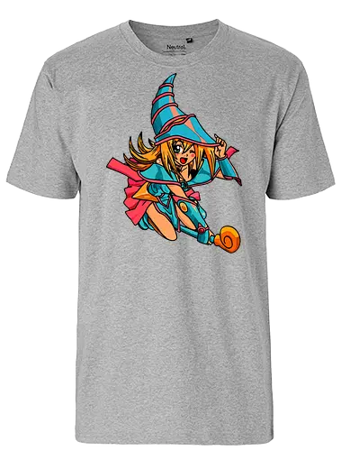  Dark Magician Girl Wink - Dark Magician Girl, Yu-Gi-Oh, Yugioh, anime, trading card game, TCG, fan art, t-shirt design, art print, kawaii, cute anime girl, retro anime, Duel Monsters, Yugi Muto, pop culture, magic - Fairtrade T-Shirt