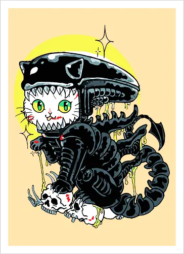 Cat Xenomorph Queen