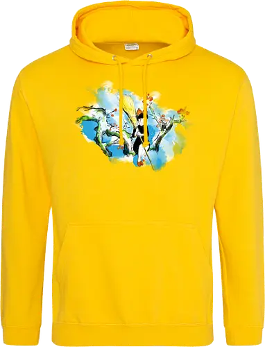 Sumi-e little witch - anime, movie, little witch, Kiki, movie, japan pop culture - Standard Hoodie