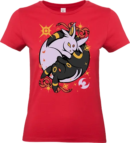 Sun Moon Yin Yang - anime, Pocket, Evolution, Mouse - Standard T-Shirt (Frauen)