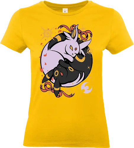 Sun Moon Yin Yang - anime, Pocket, Evolution, Mouse - Standard T-Shirt (Frauen)