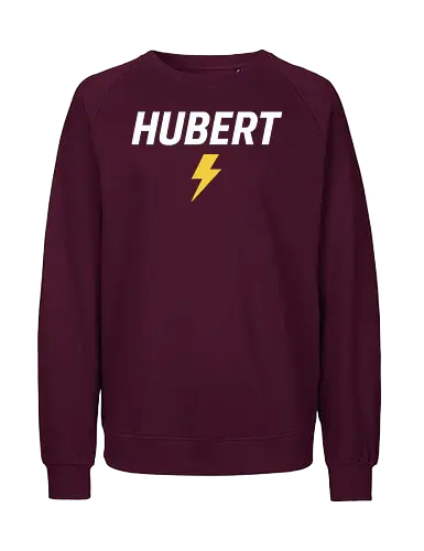 Hubert(DER ECHTE) - Hubert, Speed, Blitz, Power, Sport, Energie, Training, Fitness, Dynamik, Lifestyle - Fairtrade Sweatshirt