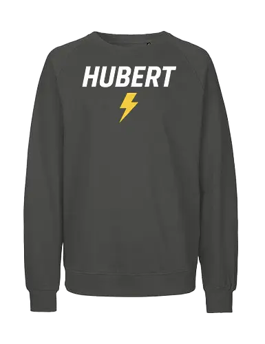 Hubert(DER ECHTE) - Hubert, Speed, Blitz, Power, Sport, Energie, Training, Fitness, Dynamik, Lifestyle - Fairtrade Sweatshirt