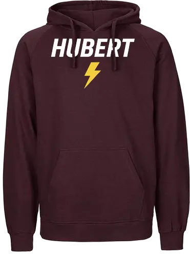 Hubert(DER ECHTE) - Hubert, Speed, Blitz, Power, Sport, Energie, Training, Fitness, Dynamik, Lifestyle - Fairtrade Hoodie