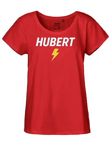 Hubert(DER ECHTE) - Hubert, Speed, Blitz, Power, Sport, Energie, Training, Fitness, Dynamik, Lifestyle - Fairtrade Girl Shirt