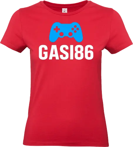 Hubert(DER ECHTE) - GASI86, Gaming, Gamer, Controller, Zocken, E-Sports, Streamer, YouTube, Twitch, Gaming Community, Videospiele, Gaming Merch, Team GASI86, Zockerlife, Gaming Style, Gamer Hoodie, Gamer Shirt - Standard T-Shirt (Frauen)