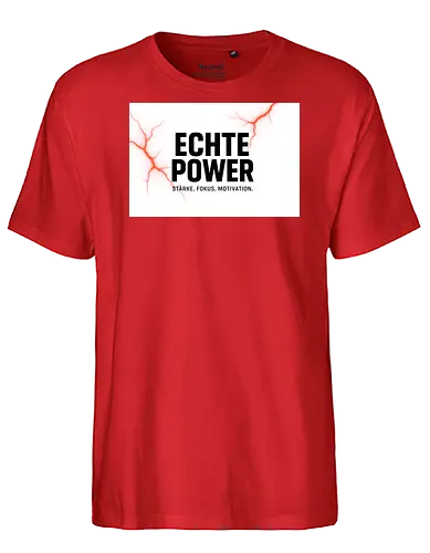 Hubert(DER ECHTE) - Hubert, Echte Power, Motivation, Stärke, Fokus, Training, Fitness, Sport, Gym, Bodybuilding, Krafttraining, Disziplin, Ausdauer, Power, Workout, Sportler, Lifestyle, Energie, Athlet, Motivation Wear, Fitness Kleidung - Fairtrade T-Shirt