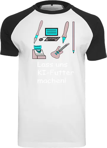 Lass uns KI-Futter machen, weiße Schrift