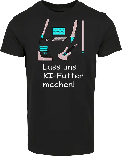 Lass uns KI-Futter machen, weiße Schrift