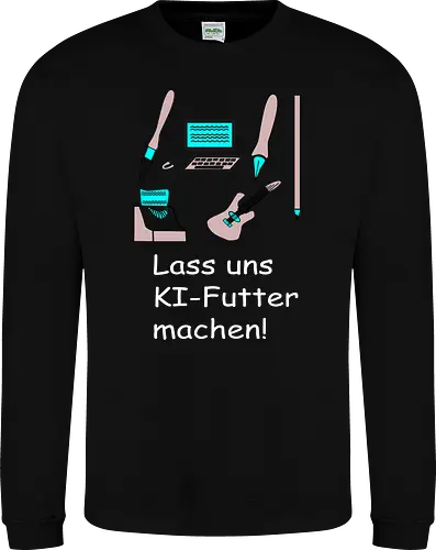 Lass uns KI-Futter machen, weiße Schrift