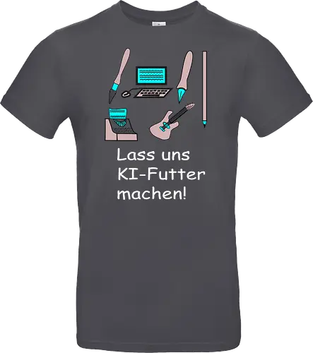 Lass uns KI-Futter machen, weiße Schrift