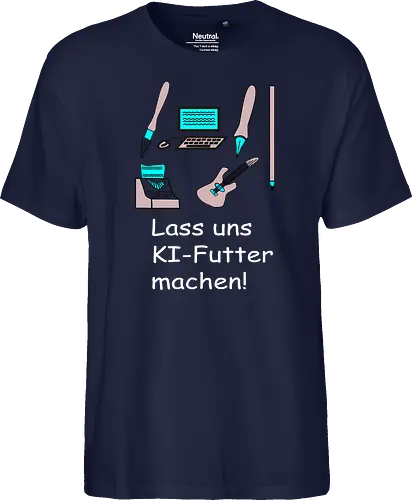 Lass uns KI-Futter machen, weiße Schrift