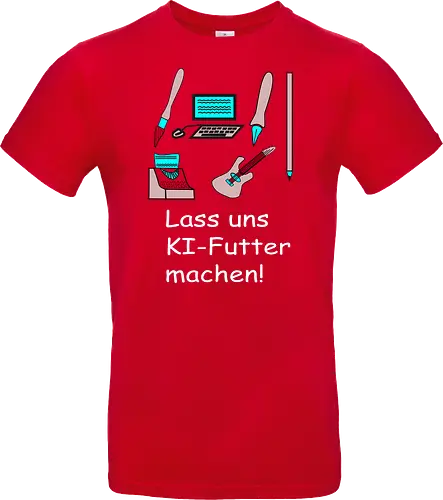 Lass uns KI-Futter machen, weiße Schrift