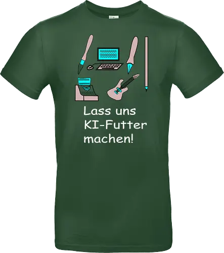 Lass uns KI-Futter machen, weiße Schrift