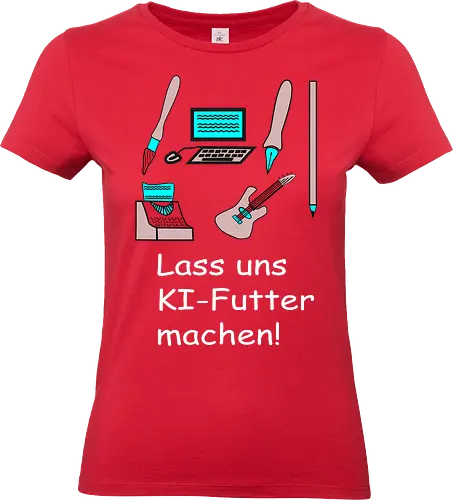 Lass uns KI-Futter machen, weiße Schrift