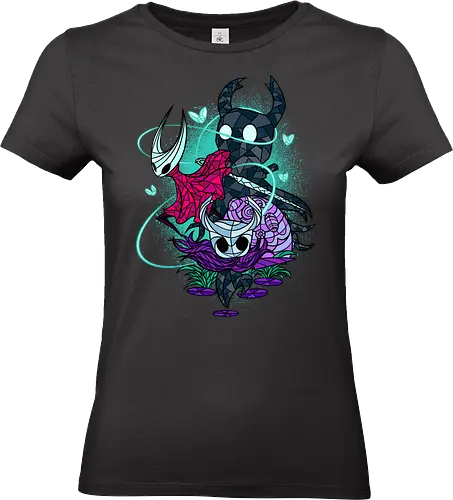 Stained Glass Bug Warriors Fantasy - gaming, bug, dark, deep, fantasy, firefly, gamer, geek, insect, knight, needle, sci fi, stained glass, video game, warrior - Standard T-Shirt (Frauen)