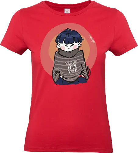 Parlez-vous fuck you? - Ringelpullisprüche, Ringeldinger, streifenweise, Spruch, Weisheit, Motivation, Ringelpulli, SprücheShirt, Cartoon Illustration, Statement, Handgezeichnet, Humor, Selbstironie, Streifenpulli, Spruchshirt, deutsch - Standard T-Shirt (Frauen)