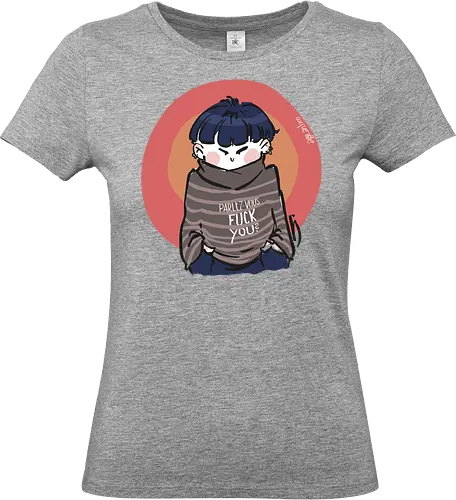 Parlez-vous fuck you? - Ringelpullisprüche, Ringeldinger, streifenweise, Spruch, Weisheit, Motivation, Ringelpulli, SprücheShirt, Cartoon Illustration, Statement, Handgezeichnet, Humor, Selbstironie, Streifenpulli, Spruchshirt, deutsch - Standard T-Shirt (Frauen)