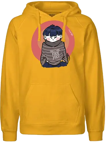Parlez-vous fuck you? - Ringelpullisprüche, Ringeldinger, streifenweise, Spruch, Weisheit, Motivation, Ringelpulli, SprücheShirt, Cartoon Illustration, Statement, Handgezeichnet, Humor, Selbstironie, Streifenpulli, Spruchshirt, deutsch - Fairtrade Hoodie