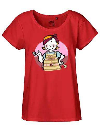 Schatz, ich hab gekocht... - Ringelpullisprüche, Ringeldinger, streifenweise, Spruch, Weisheit, Motivation, Ringelpulli, SprücheShirt, Cartoon Illustration, Statement, Handgezeichnet, Humor, Selbstironie, Streifenpulli, Spruchshirt, deutsch - Fairtrade Girl Shirt