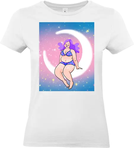 Lunar Scars - Comic, Woman, Frau, Feminismus, Mond, Weiblichkeit - Standard T-Shirt (Frauen)