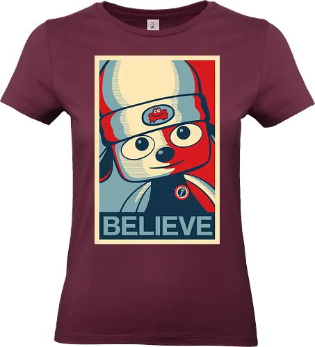 Believe - demonigote, parappa, game, dog, retro, hope, eeuu, believe - Standard T-Shirt (Frauen)